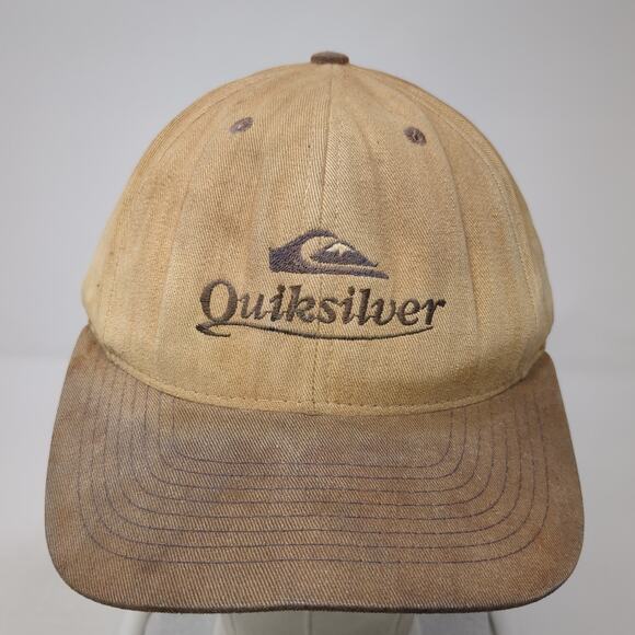 Quiksilver Snapback Hat Brown One Size Adjustable Embroidered Head Trip - Picture 2 of 9